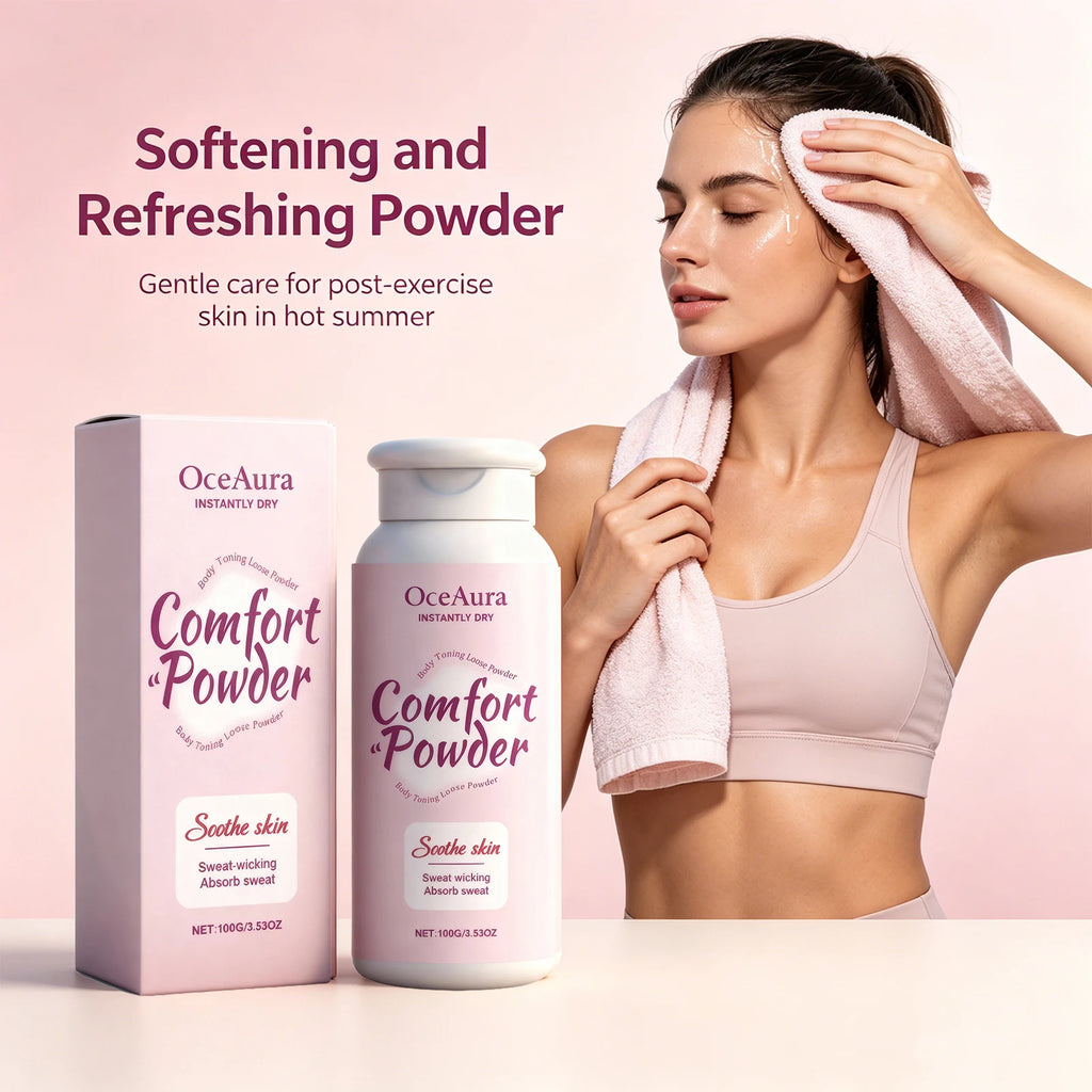 All-Over Sweat-Wicking Body Powder for Anti-Chafing and Freshness