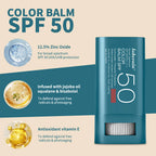 SPF 50 Tinted Sunscreen Blush Stick for Glowing Cheeks