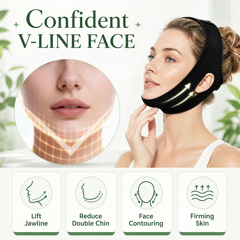 Hot and Cold Facial Compression Wrap for Chin and Face - 5