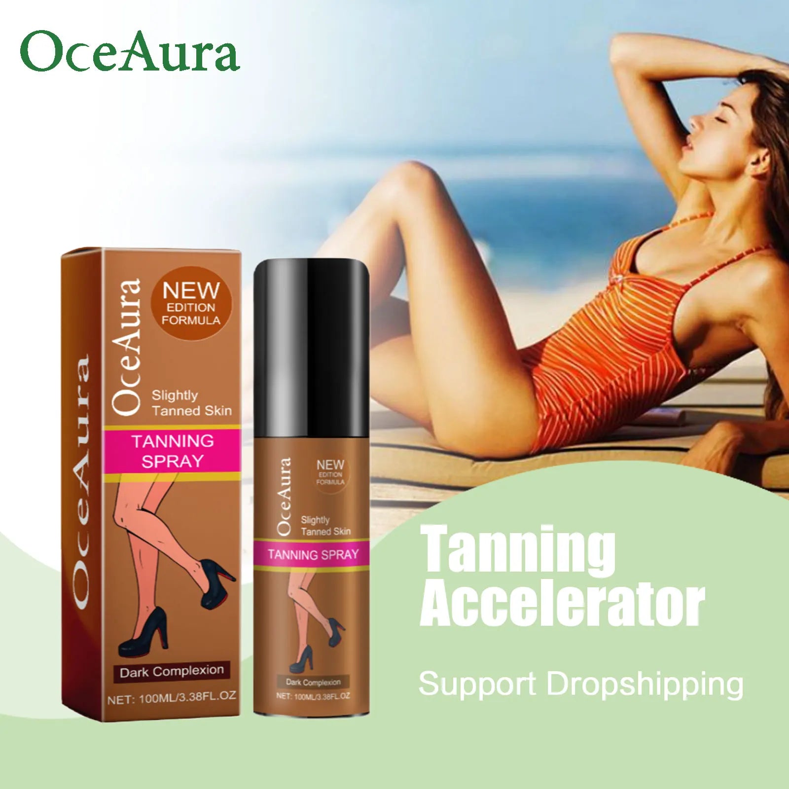 Sunless Self-Tanning Body Spray for Natural Glowing Skin - 2