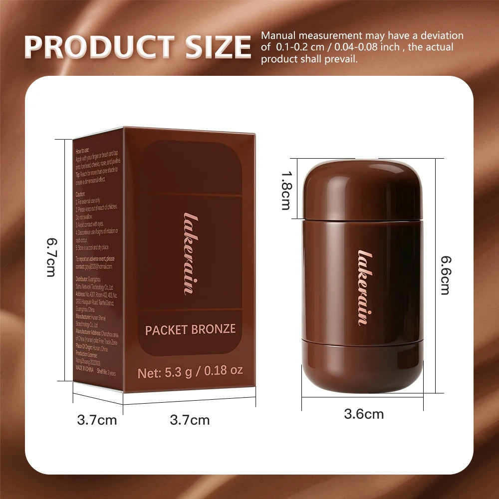Cream Bronzer Stick for Face Contouring and Sculpting