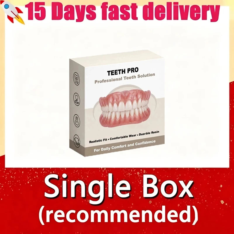 Realistic Silicone Cosmetic Dentures for Instant Smile Correction