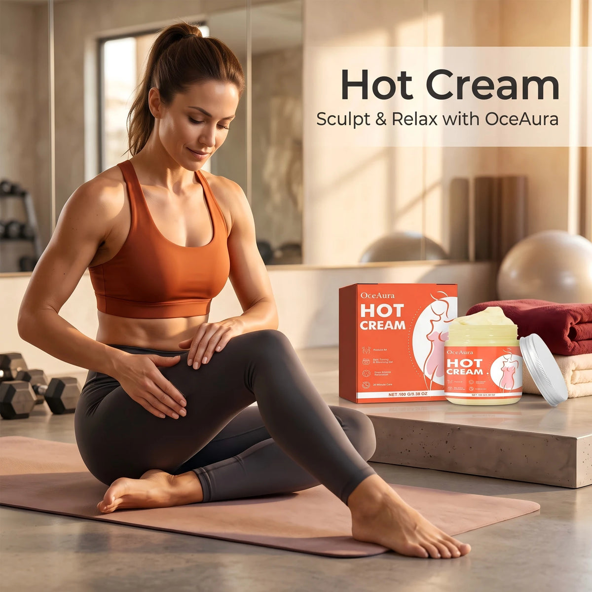 Anti-Cellulite Thermal Massage Cream for Body Slimming and Toning