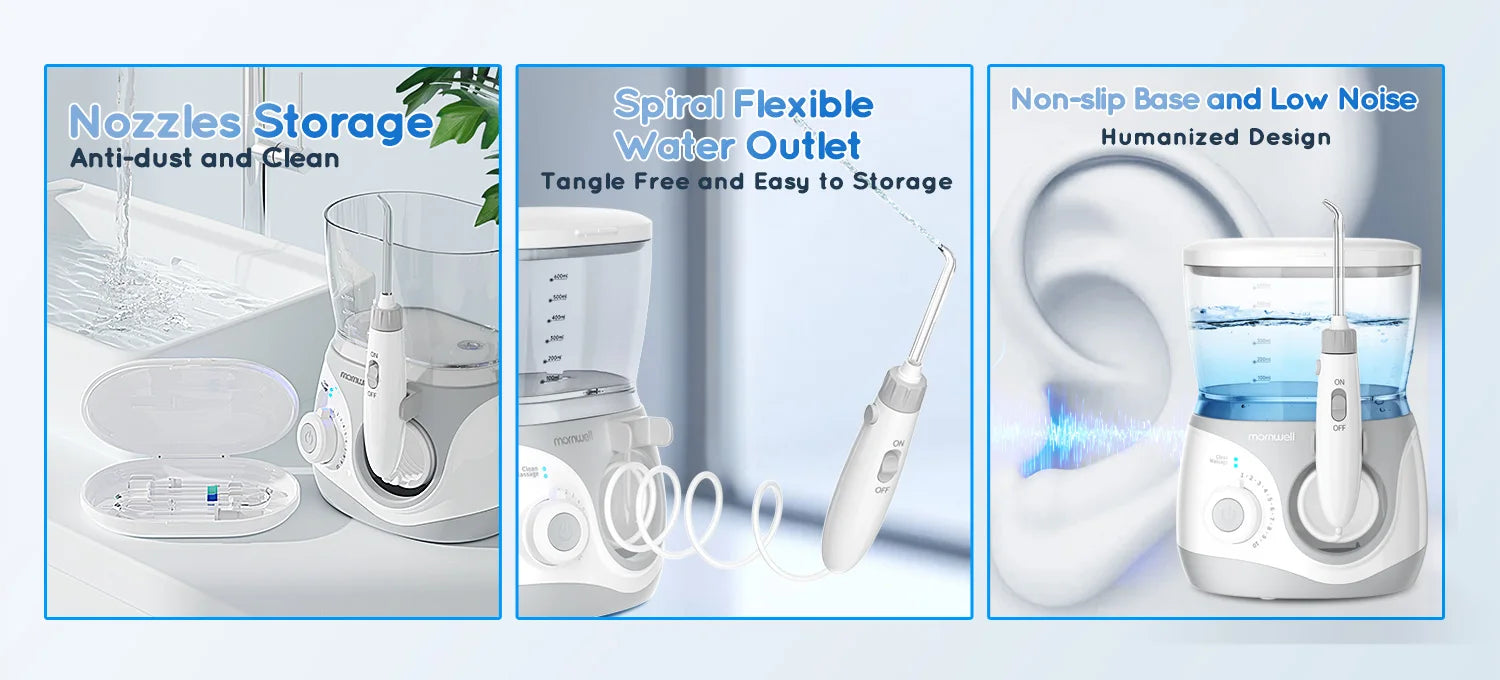 Electric Water Flosser for Teeth with 8 Multi-Function Nozzles - 11