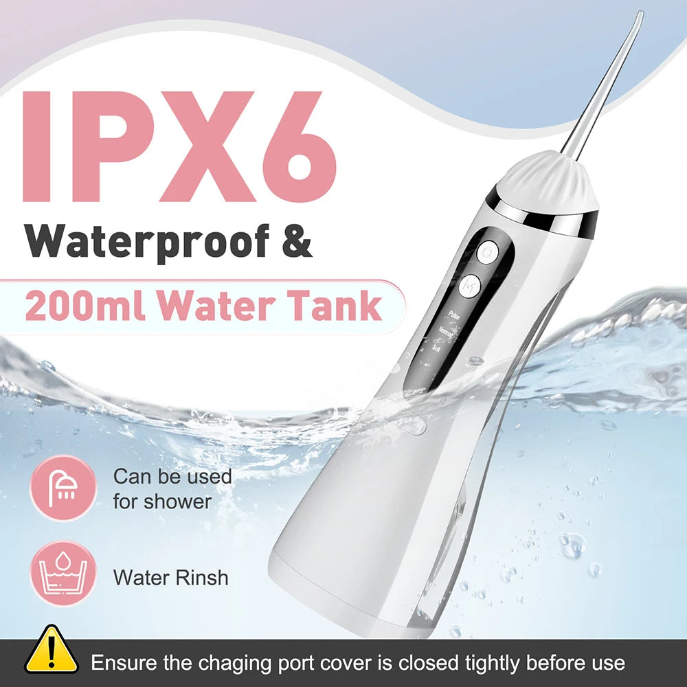 Portable Rechargeable Oral Irrigator Dental Water Flosser - 7