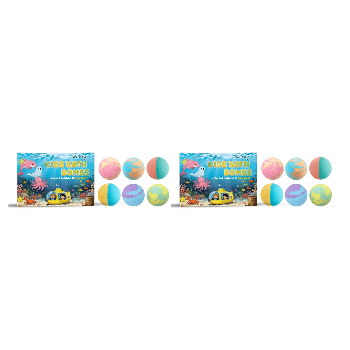 Kids Moisturizing Fizzy Bath Bomb Set