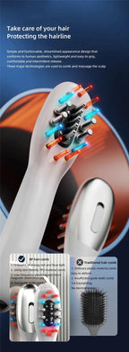 Electric EMS Scalp Massager and Hair Oil Applicator Comb