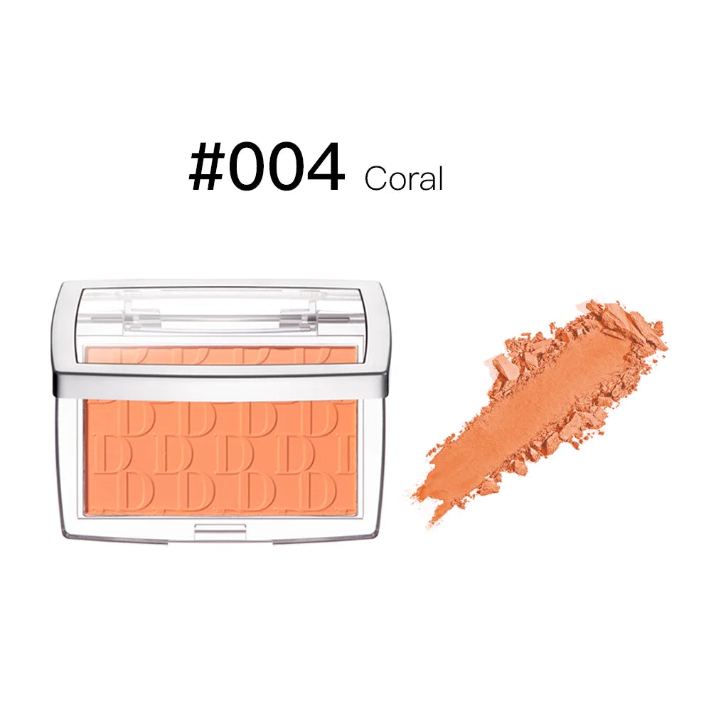 Matte Embossed Blush Palette with Professional Brush