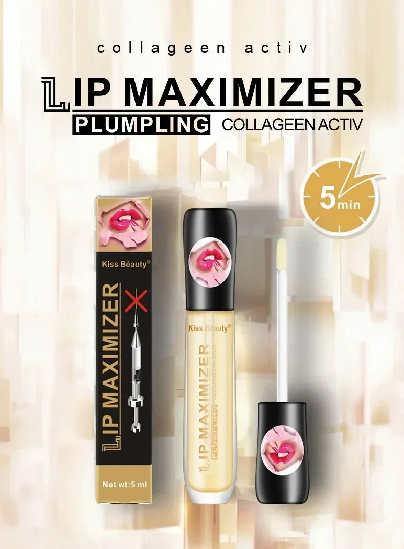 Instant Volumizing Lip Plumper Serum for Fuller Hydrated Lips