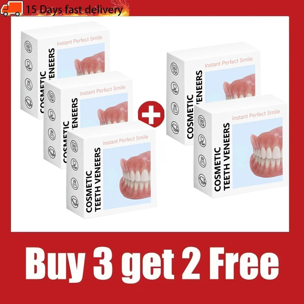 Comfortable Silicone Denture Set for Natural Smile
