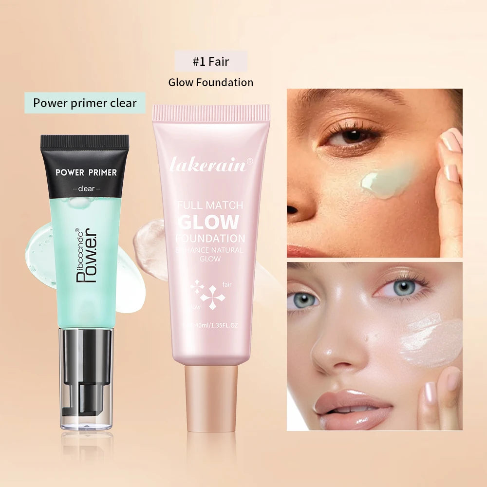 Hydrating Makeup Primer and Glow Foundation Set - 7