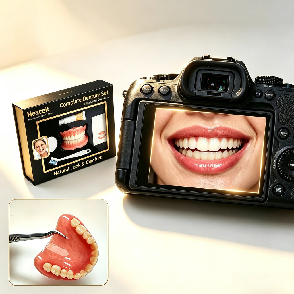 Comfort Fit Silicone Denture Set for Natural Looking Smile