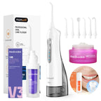 Portable Electric Water Flosser and Teeth Whitening Kit