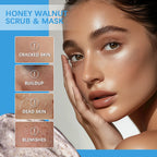Honey Walnut Exfoliating Facial Scrub and Moisturizing Mask