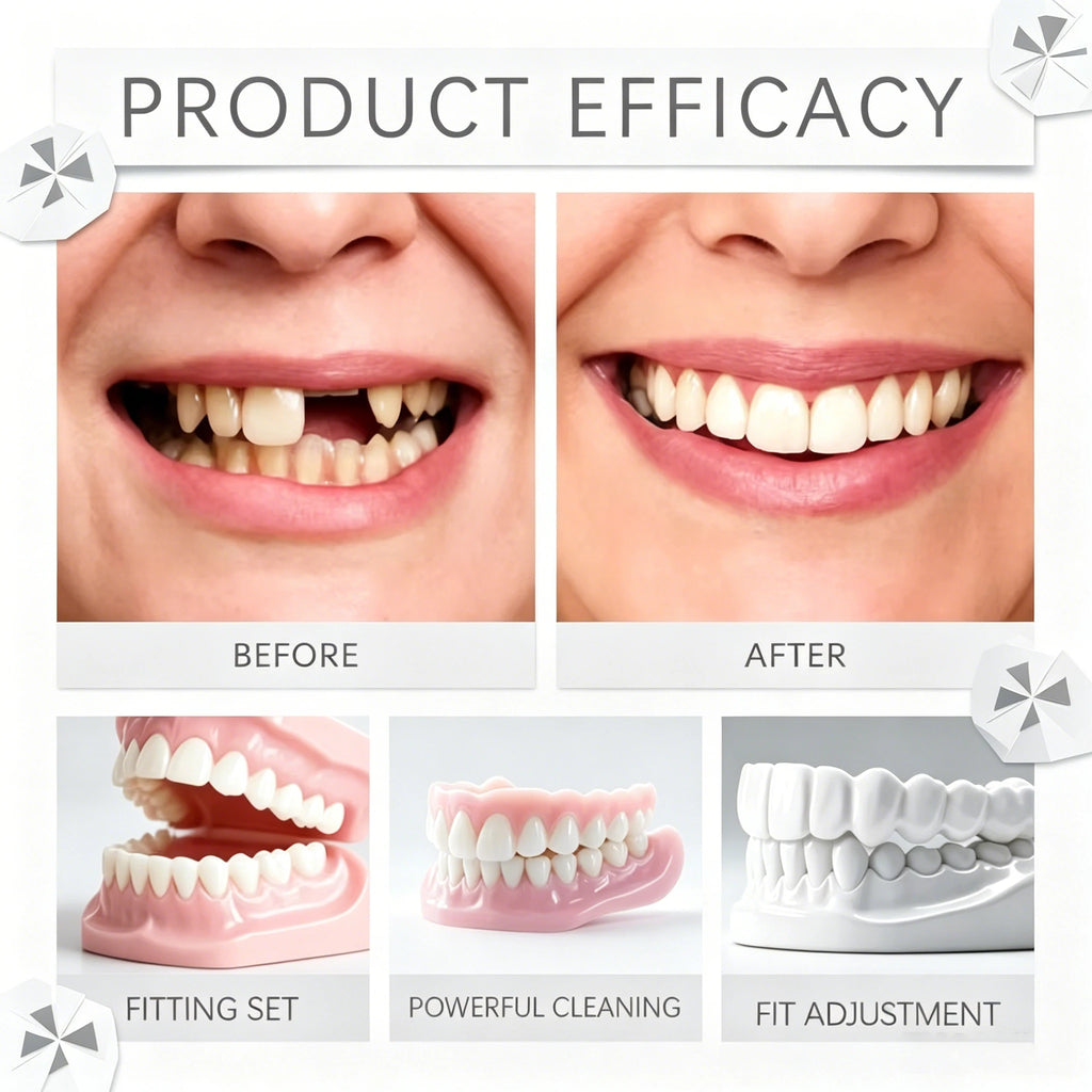 Full Arch Realistic Silicone Dentures for Natural Aesthetic Fit