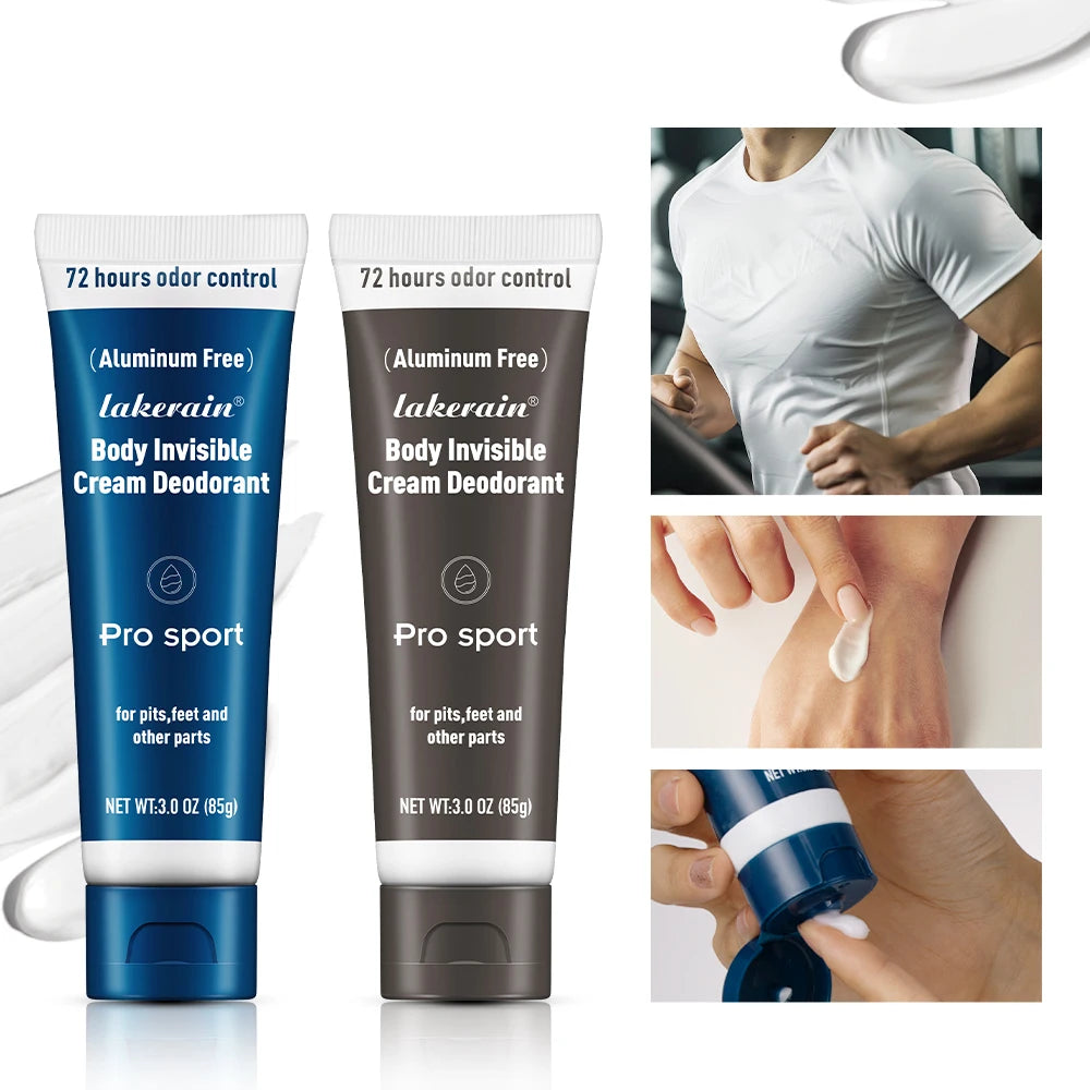 All-Day Invisible Body Deodorant Cream for Odor Control - 1