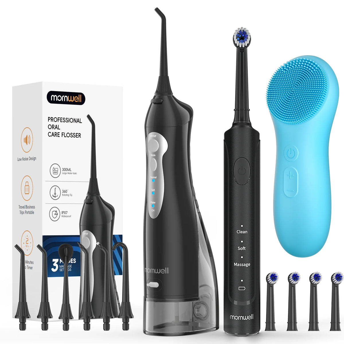 3-in-1 Professional Oral Care and Facial Cleansing Kit