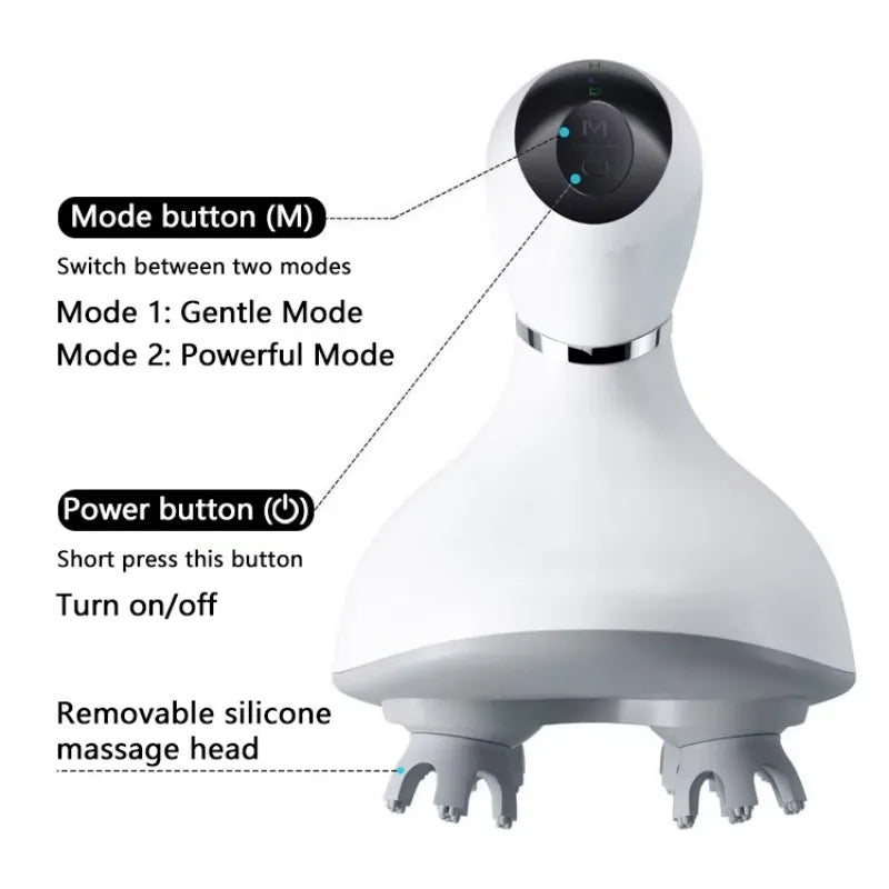 Electric Cordless Scalp Massager for Relaxation and Hair Care - 6