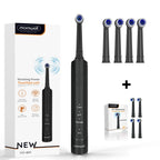 Rechargeable Sonic Electric Toothbrush with 4 Brush Heads