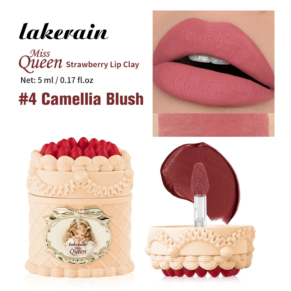 Velvet Matte Strawberry Lip Cream for Long-Lasting Hydration - 20