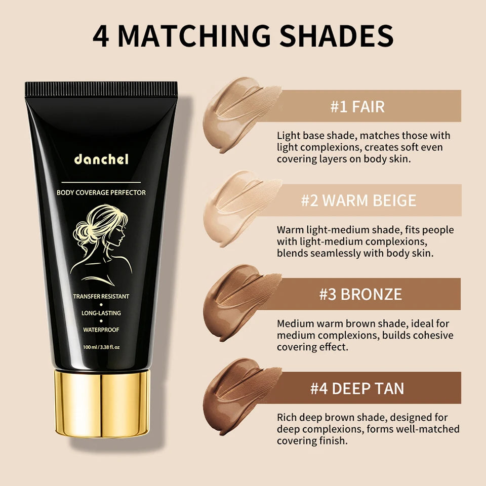 Waterproof Full Coverage Body Concealer for Tattoos and Scars - 8