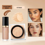 Matte Finish Concealer and Loose Setting Powder Makeup Set
