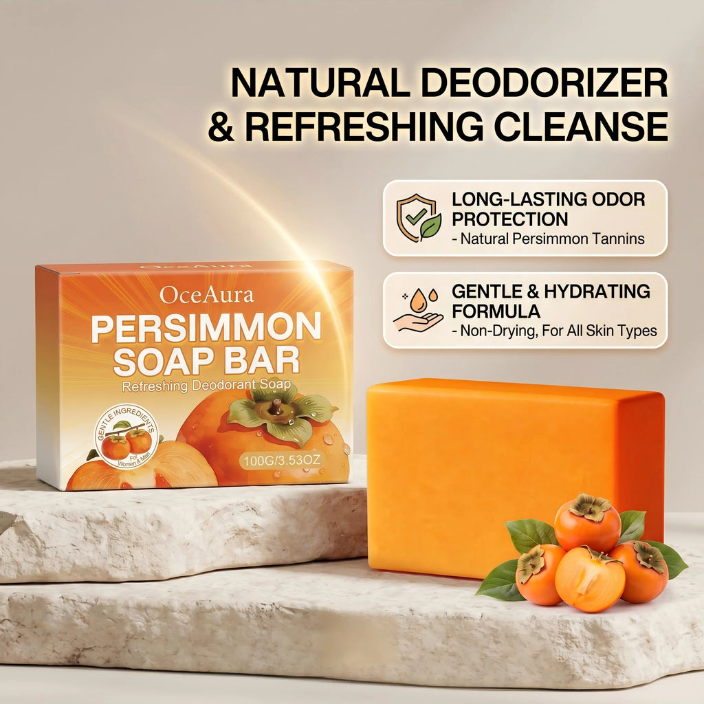 Natural Persimmon Extract Deodorizing Body Soap Bar