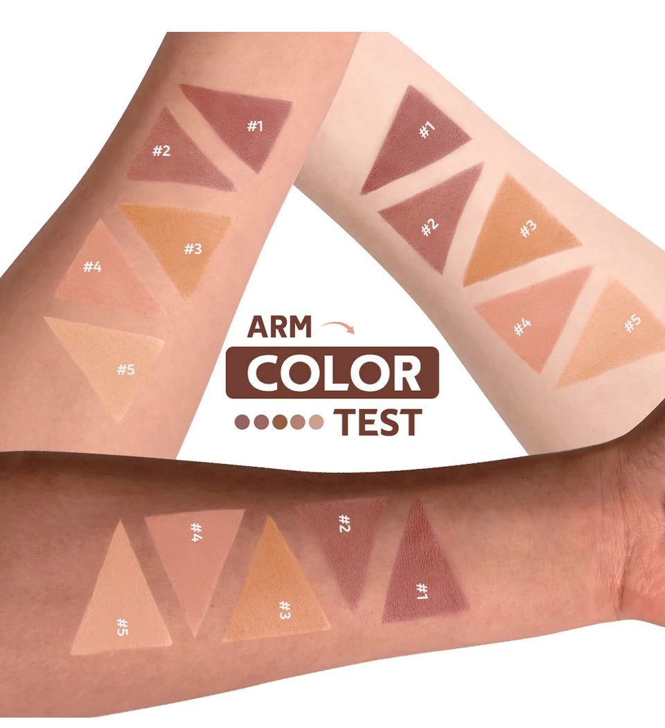 Matte Bronzer Powder for Long-Lasting Waterproof Face Contouring