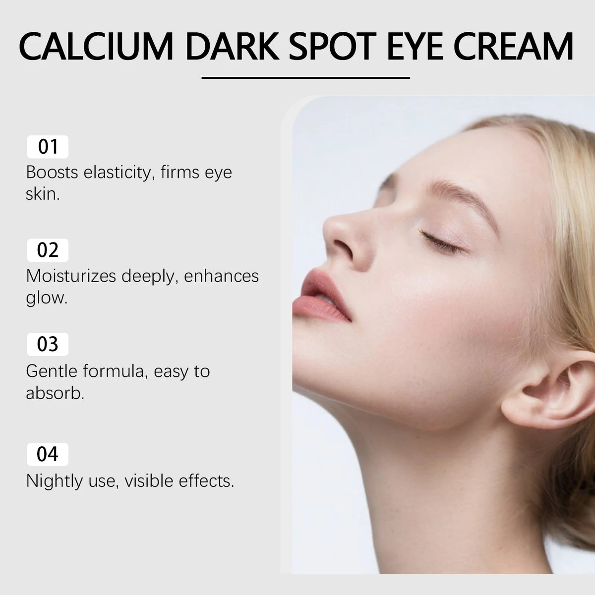 Calcium Eye Cream for Dark Circles and Fine Lines