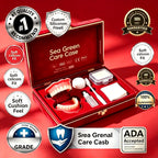 Comfort Fit Full Mouth Denture Set with Complete Care and Storage Kit