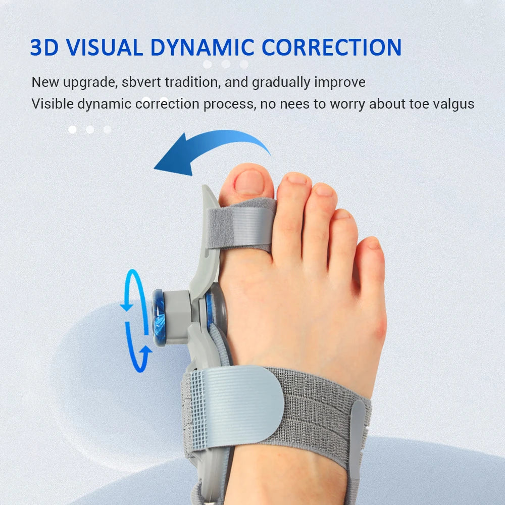 Adjustable Bunion Corrector and Toe Straightener for Foot Alignment