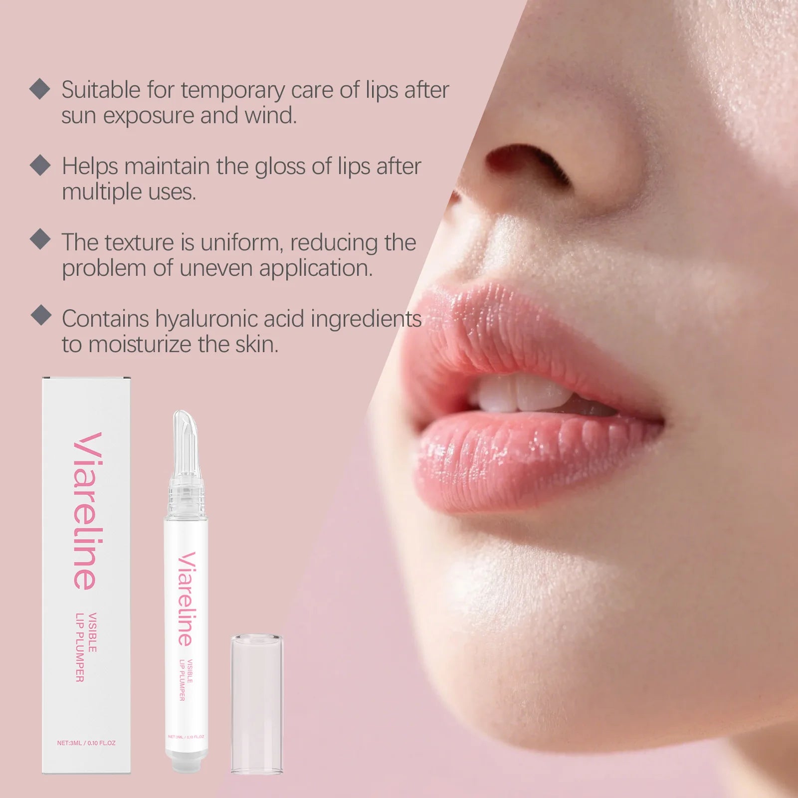 Hydrating Lip Plumper Serum for Smooth Fine-Line Free Lips - 11