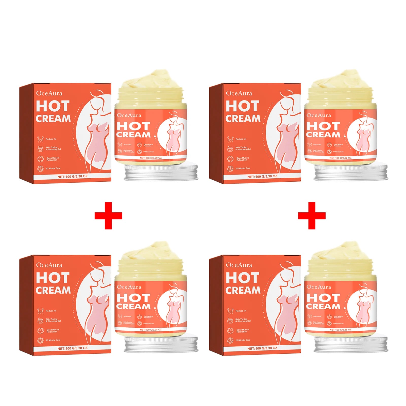 Anti-Cellulite Thermal Massage Cream for Body Slimming and Toning - 14