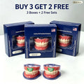 Instant Smile Cosmetic Dentures with Comfortable Silicone Gum Base