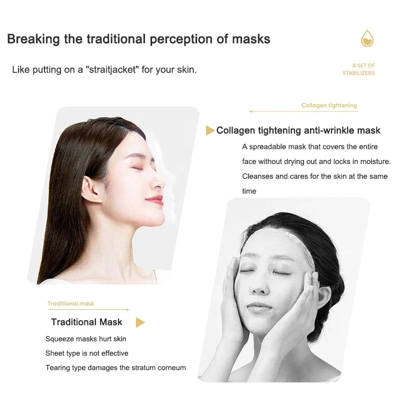 Peptide Anti-Aging Face Lifting and Firming Mask Kit - 6