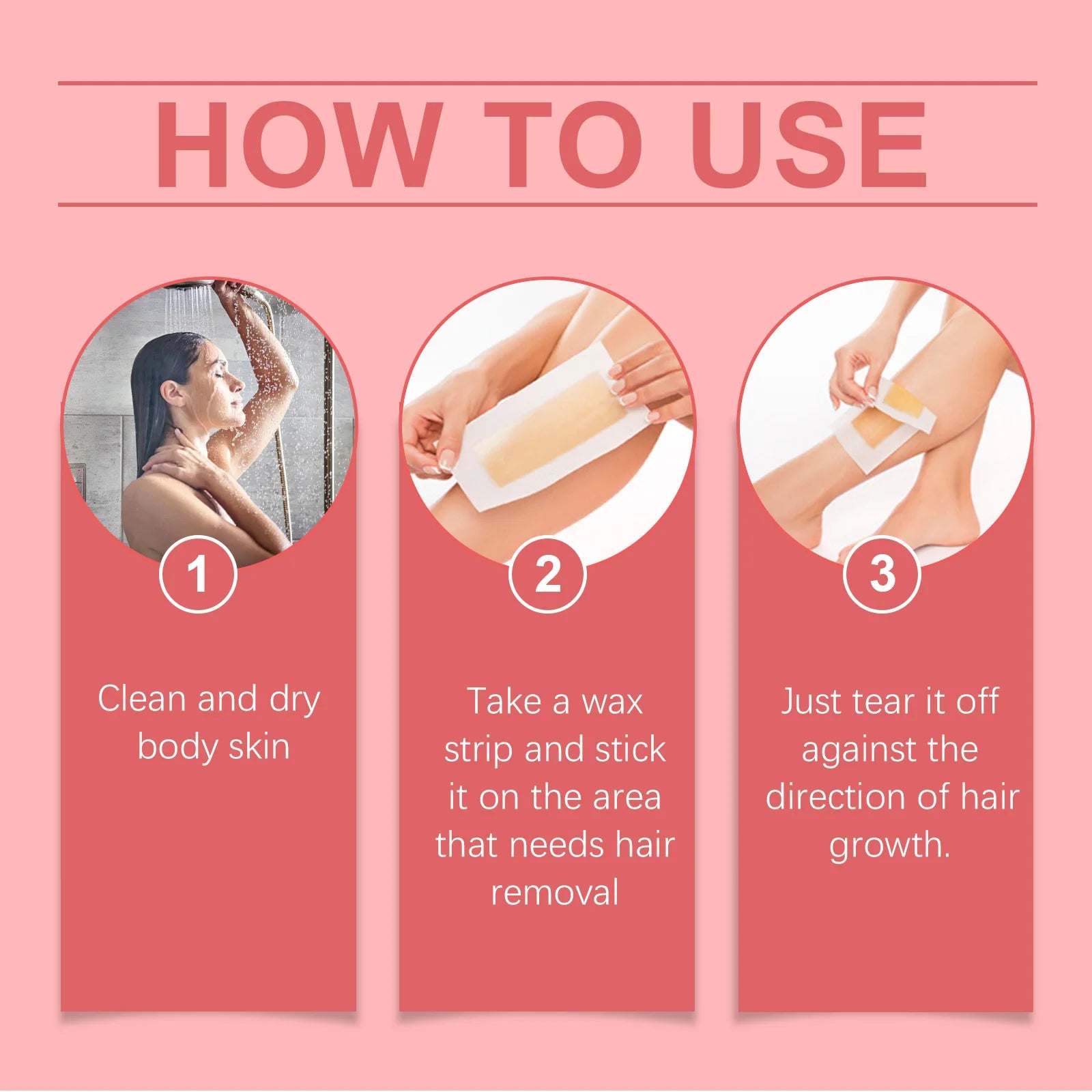 Full Body Hair Removal Wax Strips for Smooth Skin - 15