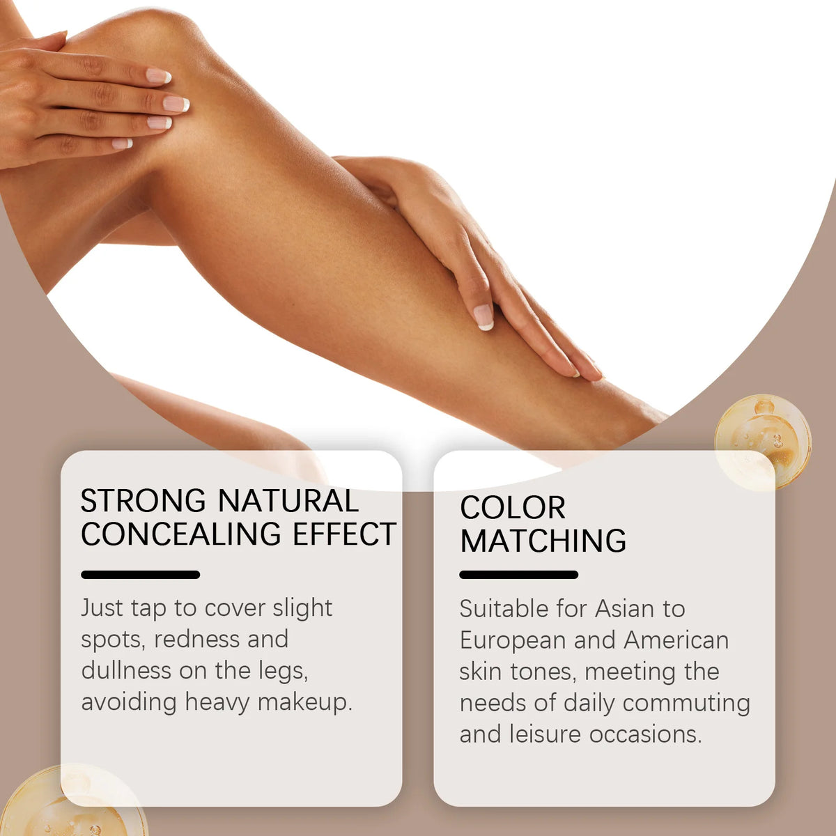 Waterproof Leg Foundation and Concealer Cream