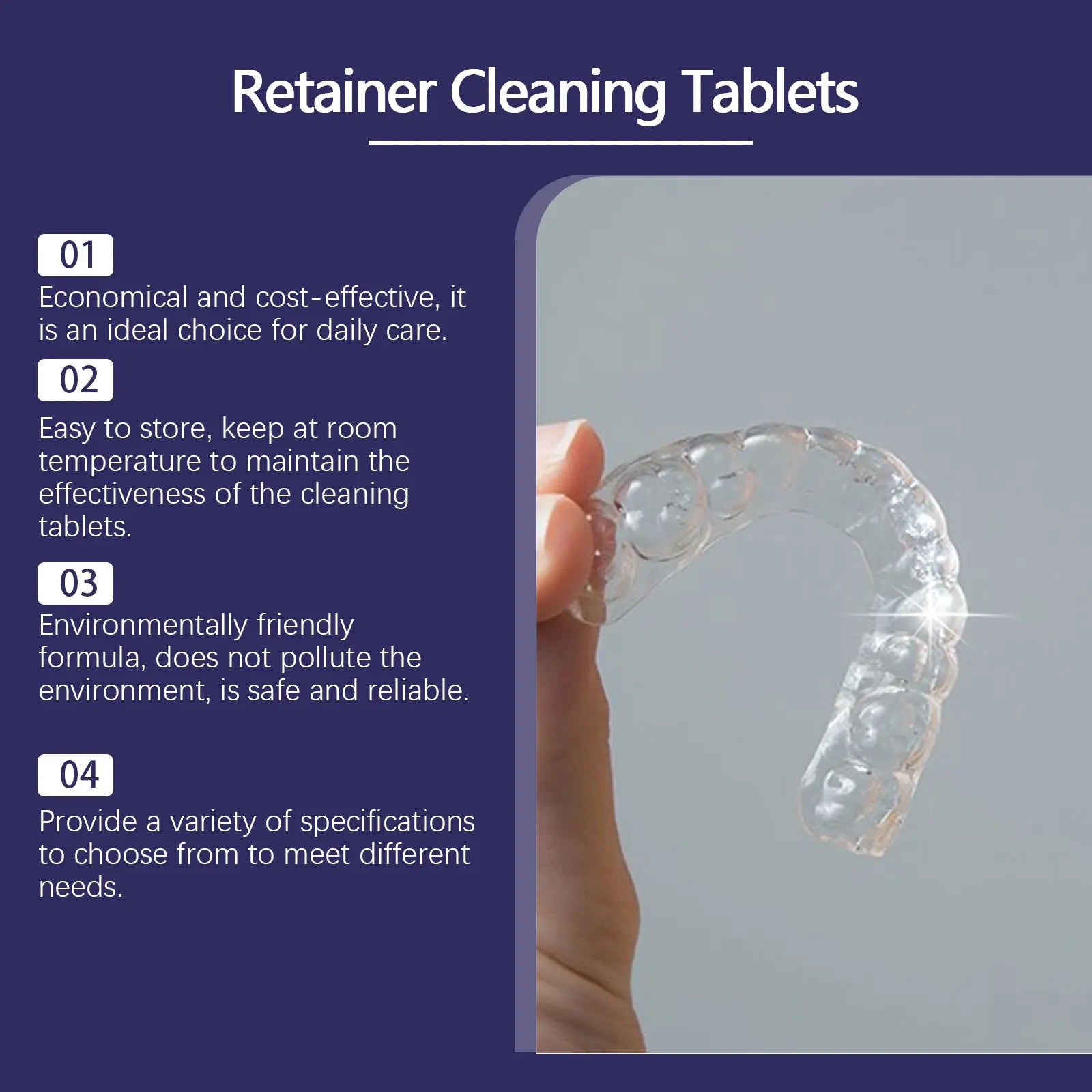 Effervescent Denture and Retainer Cleaning Tablets - 10