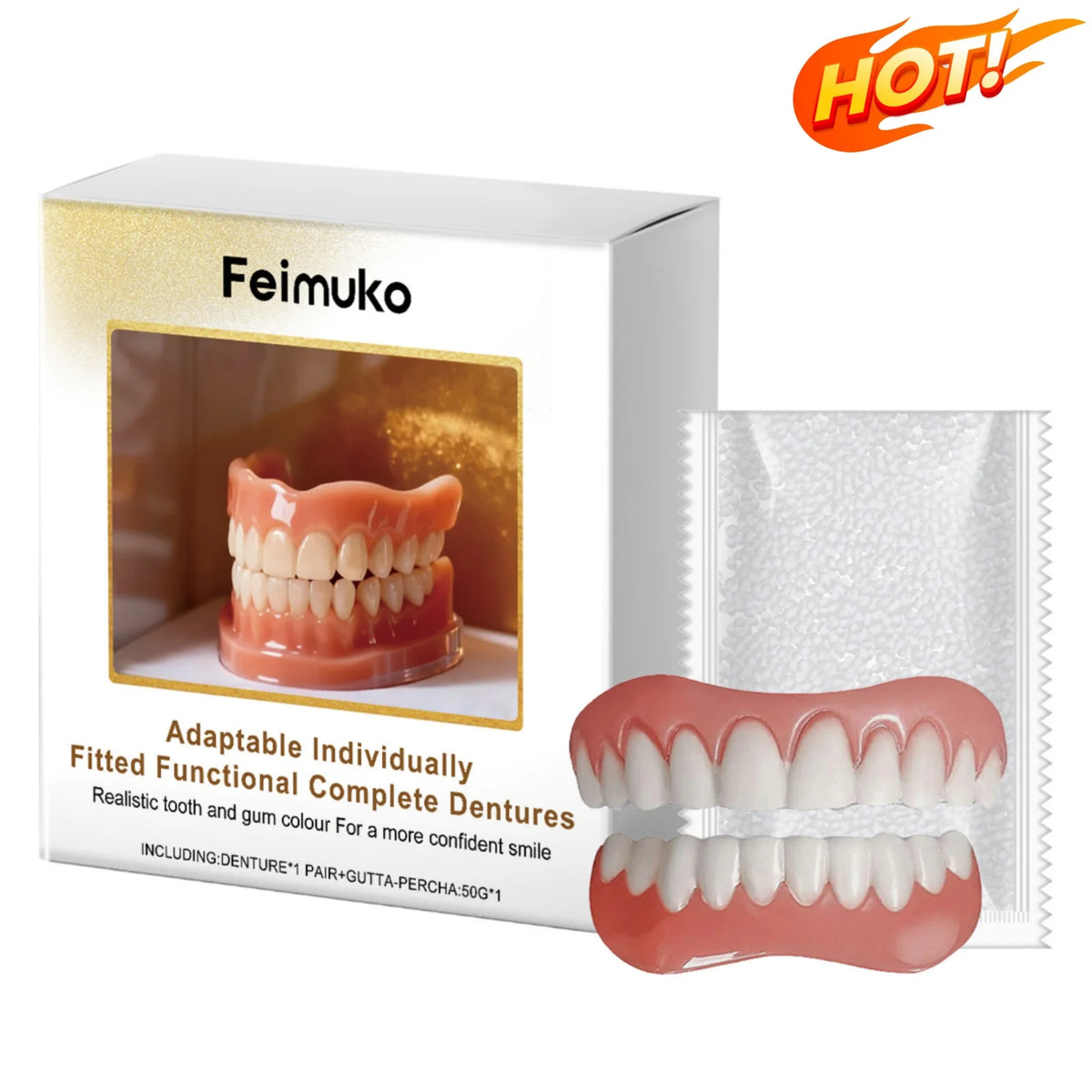Custom Fit Cosmetic Denture Set for a Confident Smile