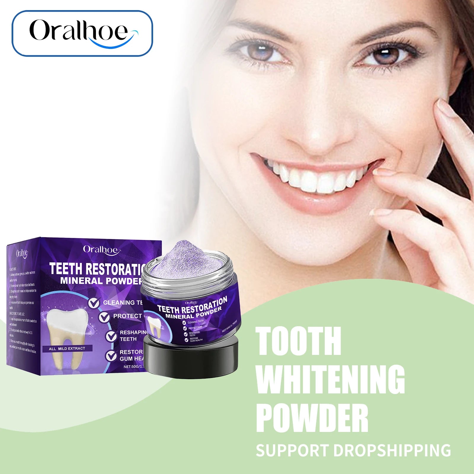 Purple Teeth Whitening and Enamel Restoration Powder - 1