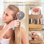 Electric Scalp Massage Comb with Red Light and Serum Applicator