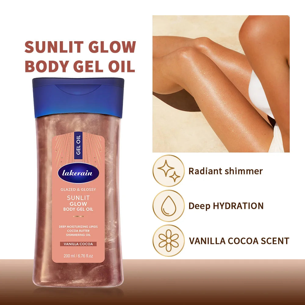Hydrating Shimmer Body Glow Oil with Vanilla and Cocoa