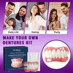 Custom Fit Cosmetic Denture Set for Instant Natural Smile