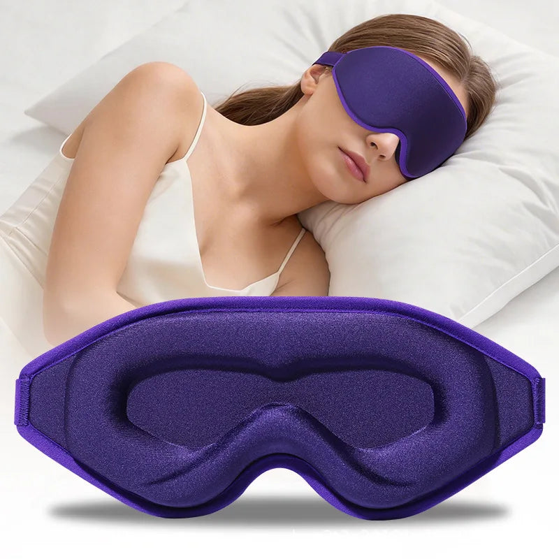 3D Memory Foam Contoured Sleep Mask for Total Light Blockout