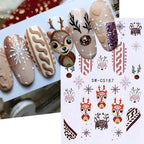 3D Christmas Cartoon Nail Art Sticker Decals