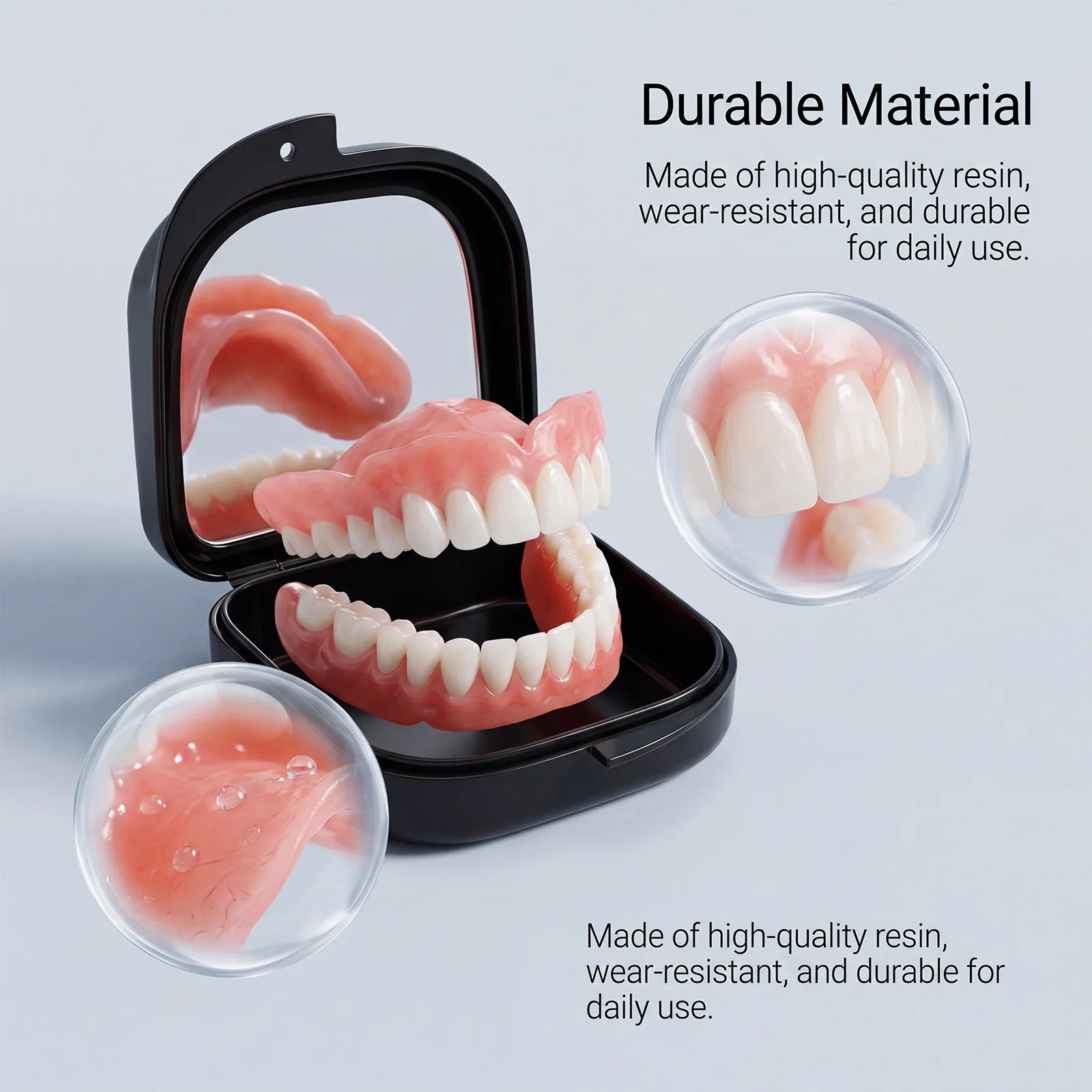 Removable Silicone Cosmetic Dentures for Instant Smile Enhancement - 1