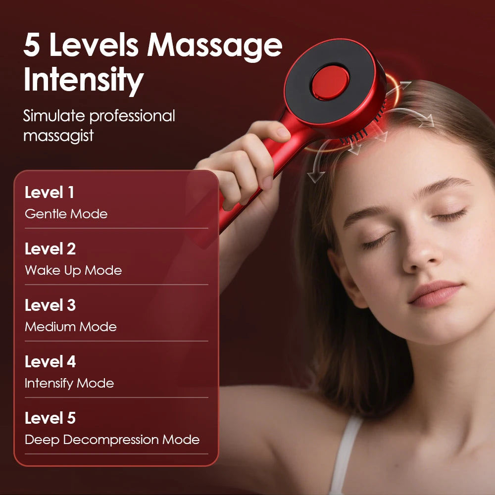 Electric Scalp Massage Comb with Liquid Applicator - 4