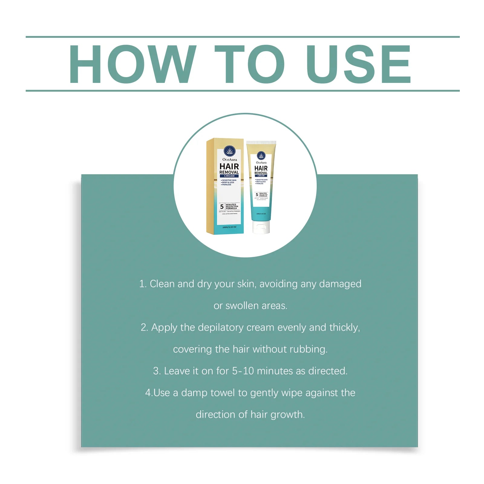 Painless Hair Removal Cream for Body and Sensitive Skin - 12