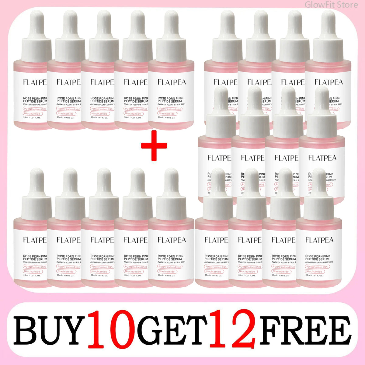 Collagen PDRN Peptide Facial Serum for Hydrating and Brightening Skin