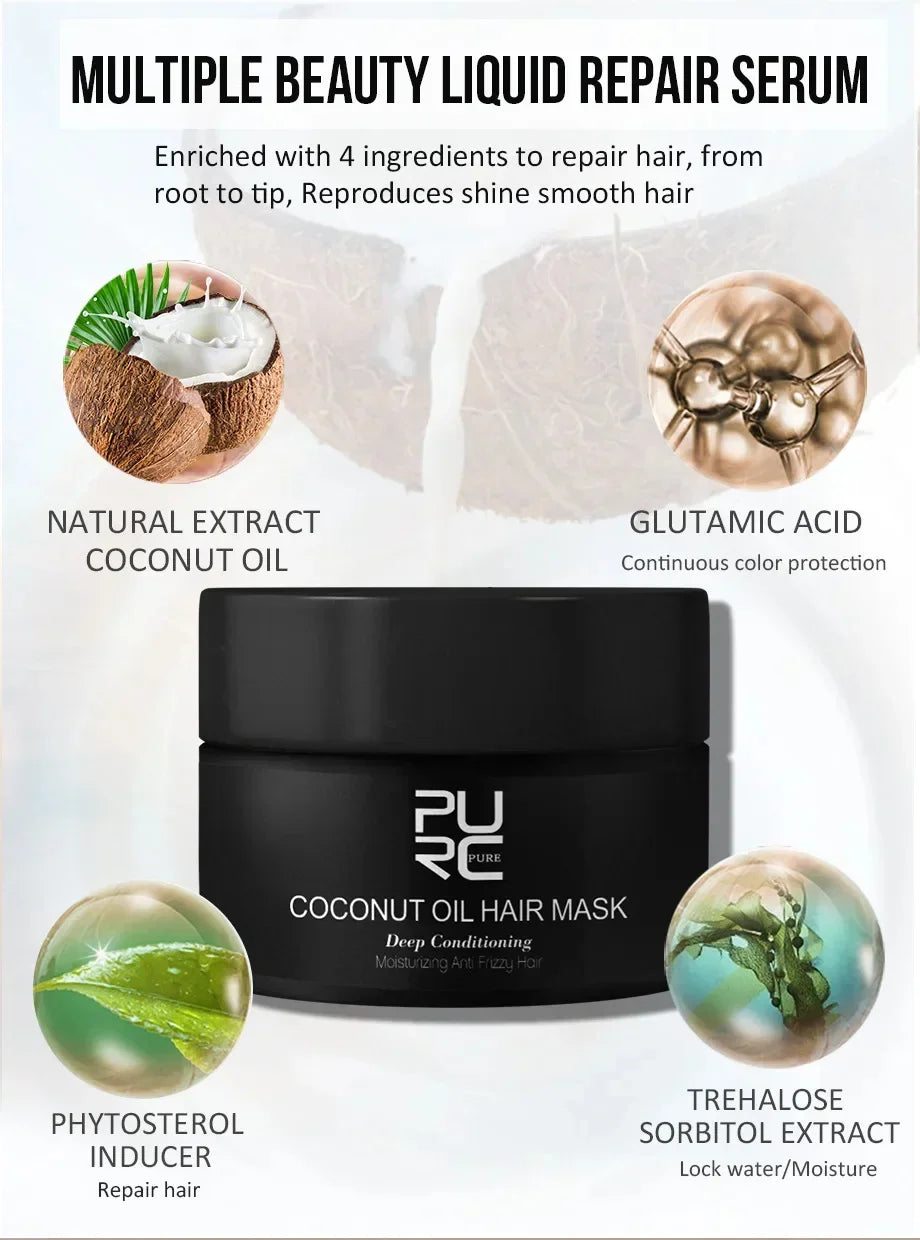 Deep Repair Keratin Hair Mask for Damaged and Frizzy Hair